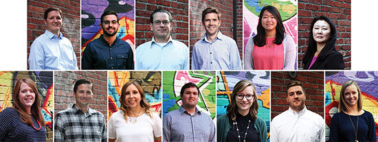 Brandon McLaughlin, AIA, Junior Designer; Garrett Nelli, Junior Designer; Steve McConnell, AIA, Associate, Project Architect; Chris Schwalbe, AIA, Junior Designer; Grace Soejanto, Junior Designer; and Laurie Miyatake, Project Accountant; Liz Katz, AIA, NCARB, Project Architect; Trent Best, Electrical Engineer; Jordyn Prince, Marketing Coordinator; Kyle West, Electrical Engineer; Michelle Hook, Junior Designer; Vincent Montesano, Junior Designer; and Aubree Park, Junior Designer Brandon McLaughlin, AIA, Junior Designer; Garrett Nelli, Junior Designer; Steve McConnell, AIA, Associate, Project Architect; Chris Schwalbe, AIA, Junior Designer; Grace Soejanto, Junior Designer; and Laurie Miyatake, Project Accountant; Liz Katz, AIA, NCARB, Project Architect; Trent Best, Electrical Engineer; Jordyn Prince, Marketing Coordinator; Kyle West, Electrical Engineer; Michelle Hook, Junior Designer; Vincent Montesano, Junior Designer; and Aubree Park, Junior Designer
